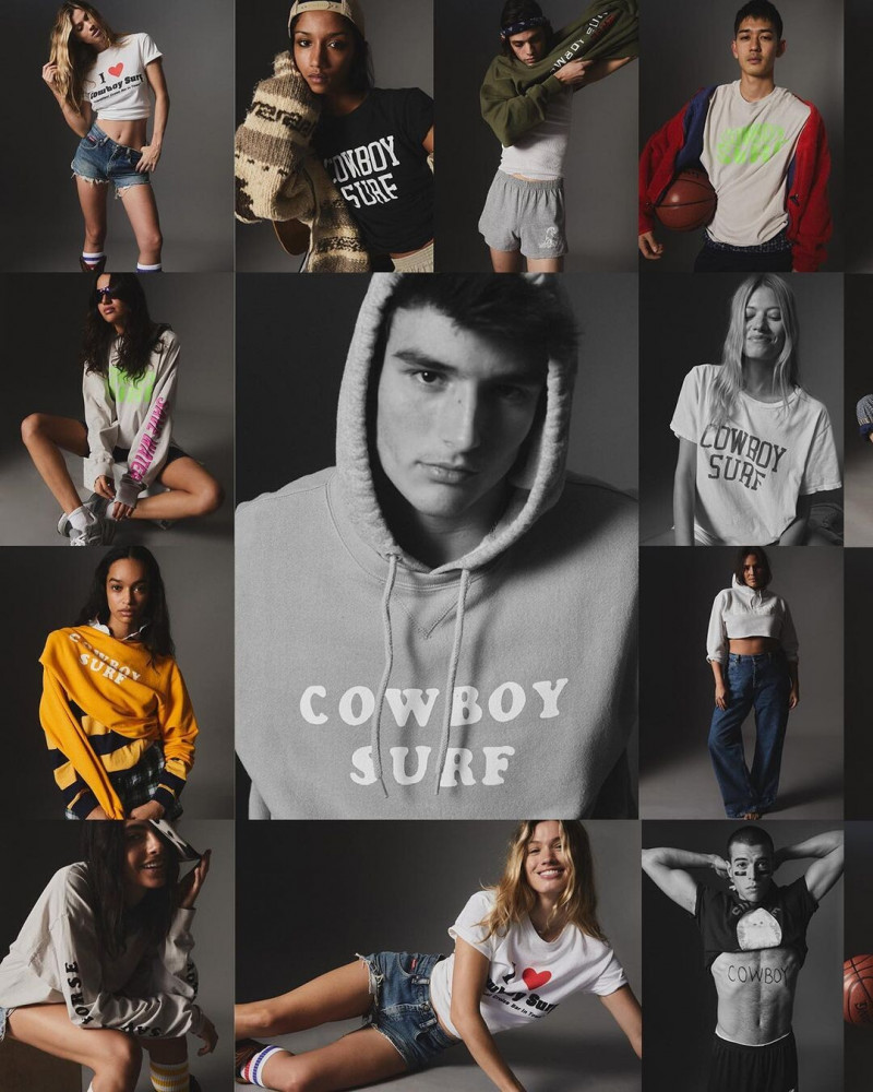 Maggie Rawlins featured in  the rxmance Cowboy Surf advertisement for Autumn/Winter 2021