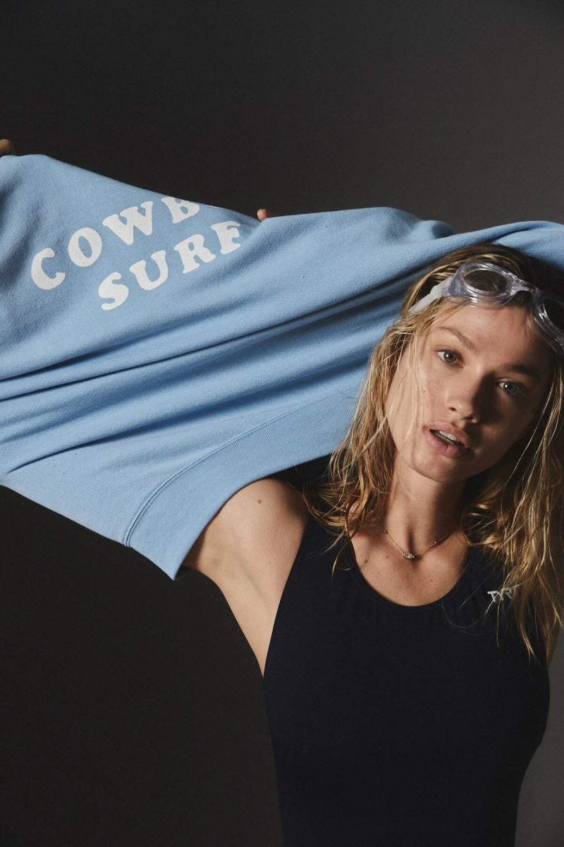 Maggie Rawlins featured in  the rxmance Cowboy Surf advertisement for Autumn/Winter 2021