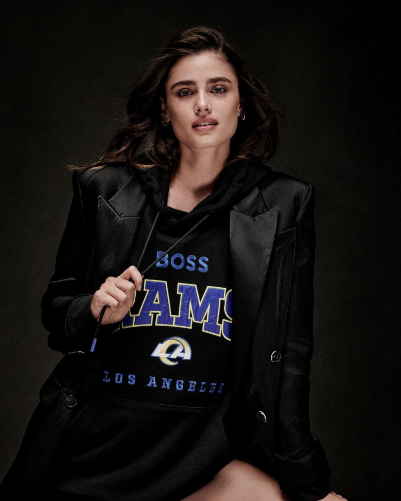 Taylor Hill featured in  the Boss by Hugo Boss advertisement for Spring/Summer 2023