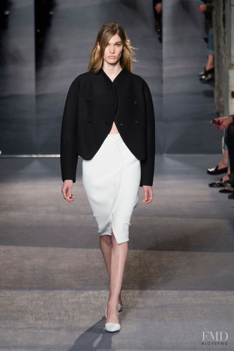 Irina Nikolaeva featured in  the Proenza Schouler fashion show for Autumn/Winter 2013