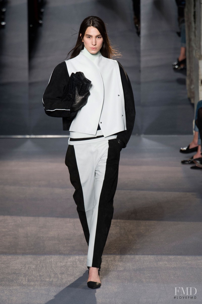 Mijo Mihaljcic featured in  the Proenza Schouler fashion show for Autumn/Winter 2013