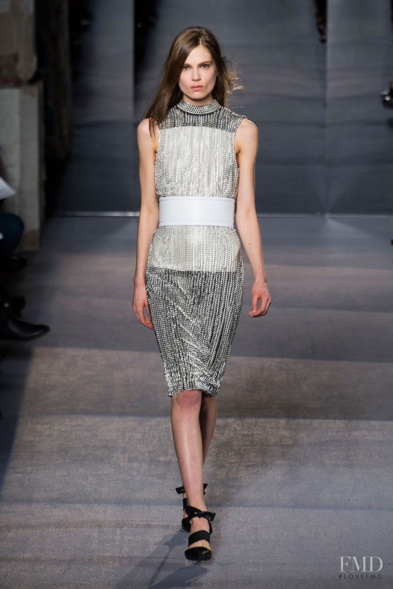 Caroline Brasch Nielsen featured in  the Proenza Schouler fashion show for Autumn/Winter 2013