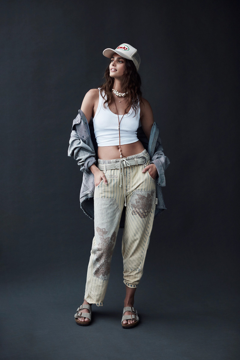 Taylor Hill featured in  the Free People lookbook for Spring/Summer 2023