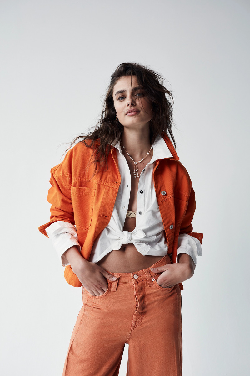 Taylor Hill featured in  the Free People lookbook for Spring/Summer 2023