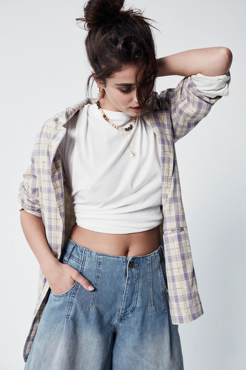 Taylor Hill featured in  the Free People lookbook for Spring/Summer 2023