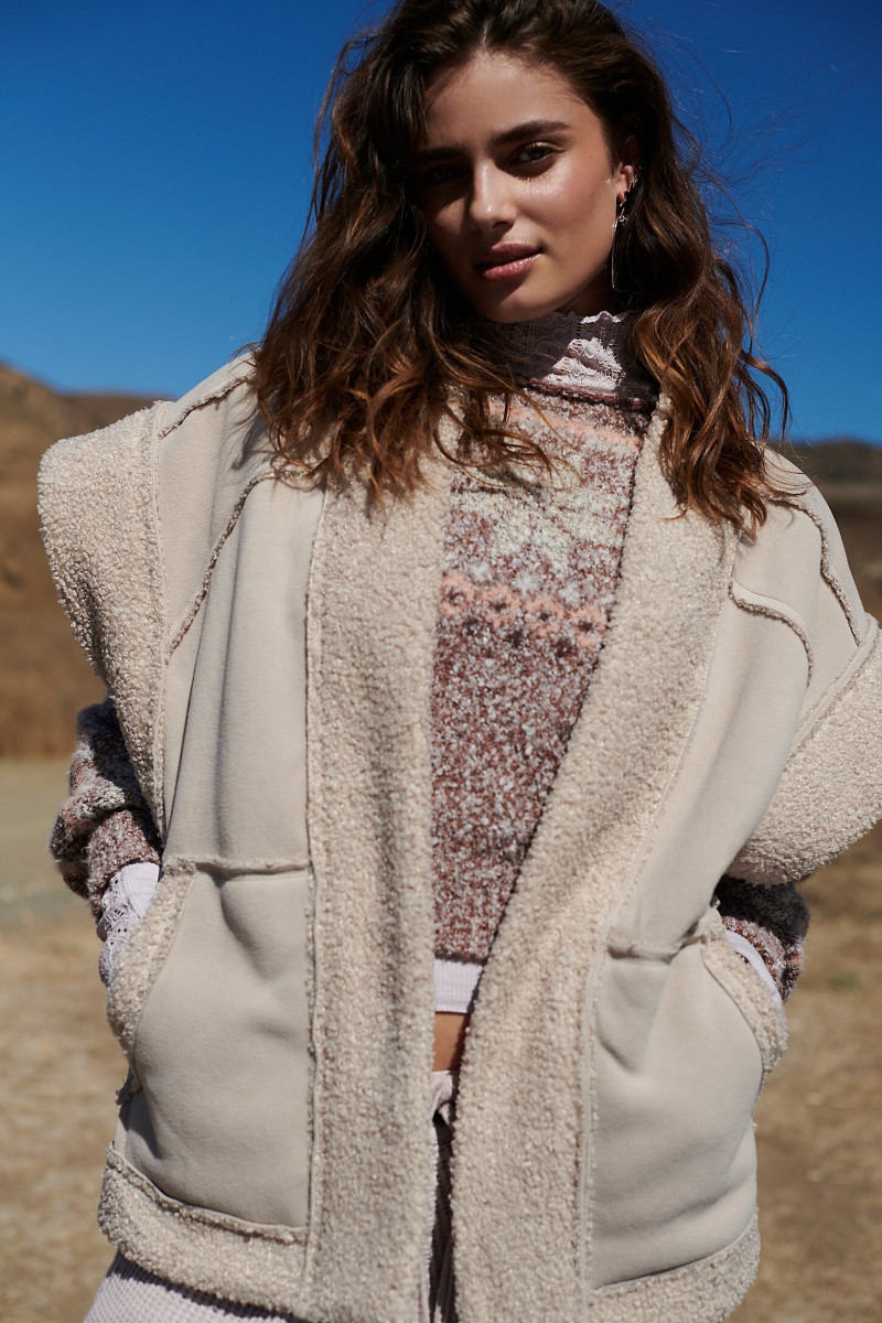 Taylor Hill featured in  the Free People lookbook for Winter 2022