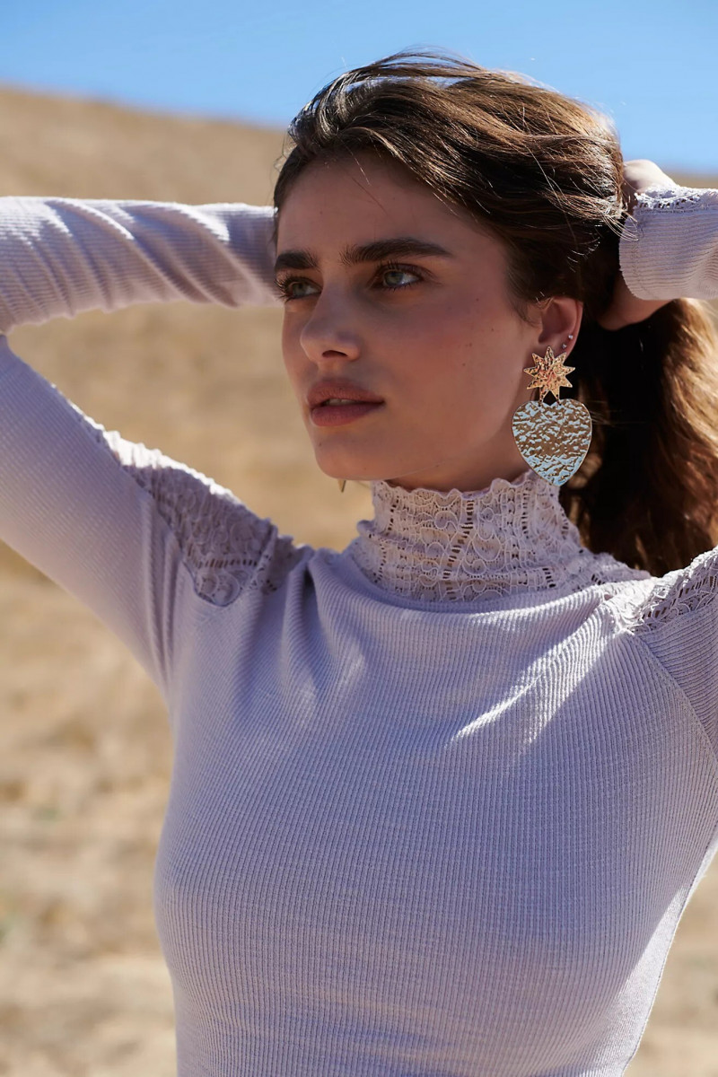 Taylor Hill featured in  the Free People lookbook for Winter 2022