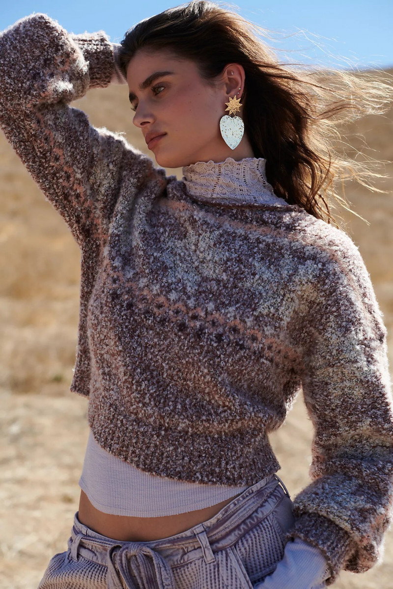 Taylor Hill featured in  the Free People lookbook for Winter 2022