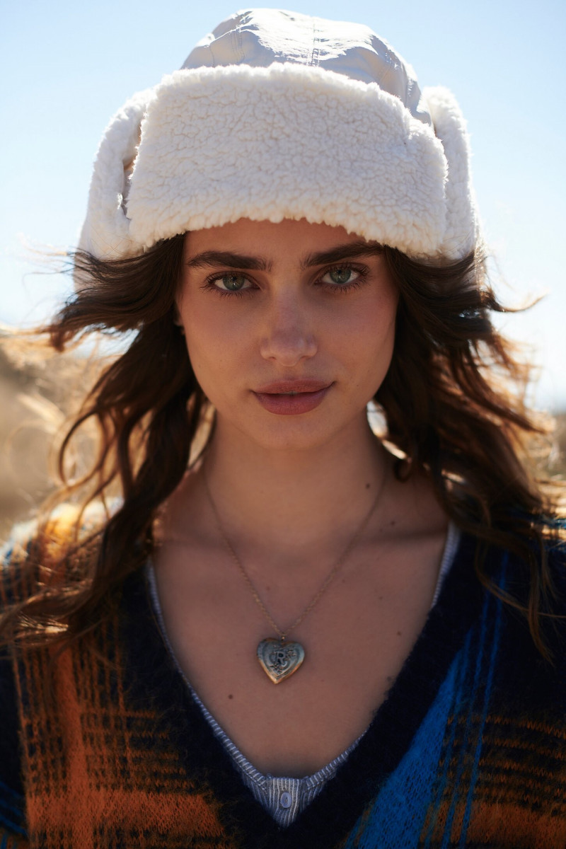 Taylor Hill featured in  the Free People lookbook for Winter 2022