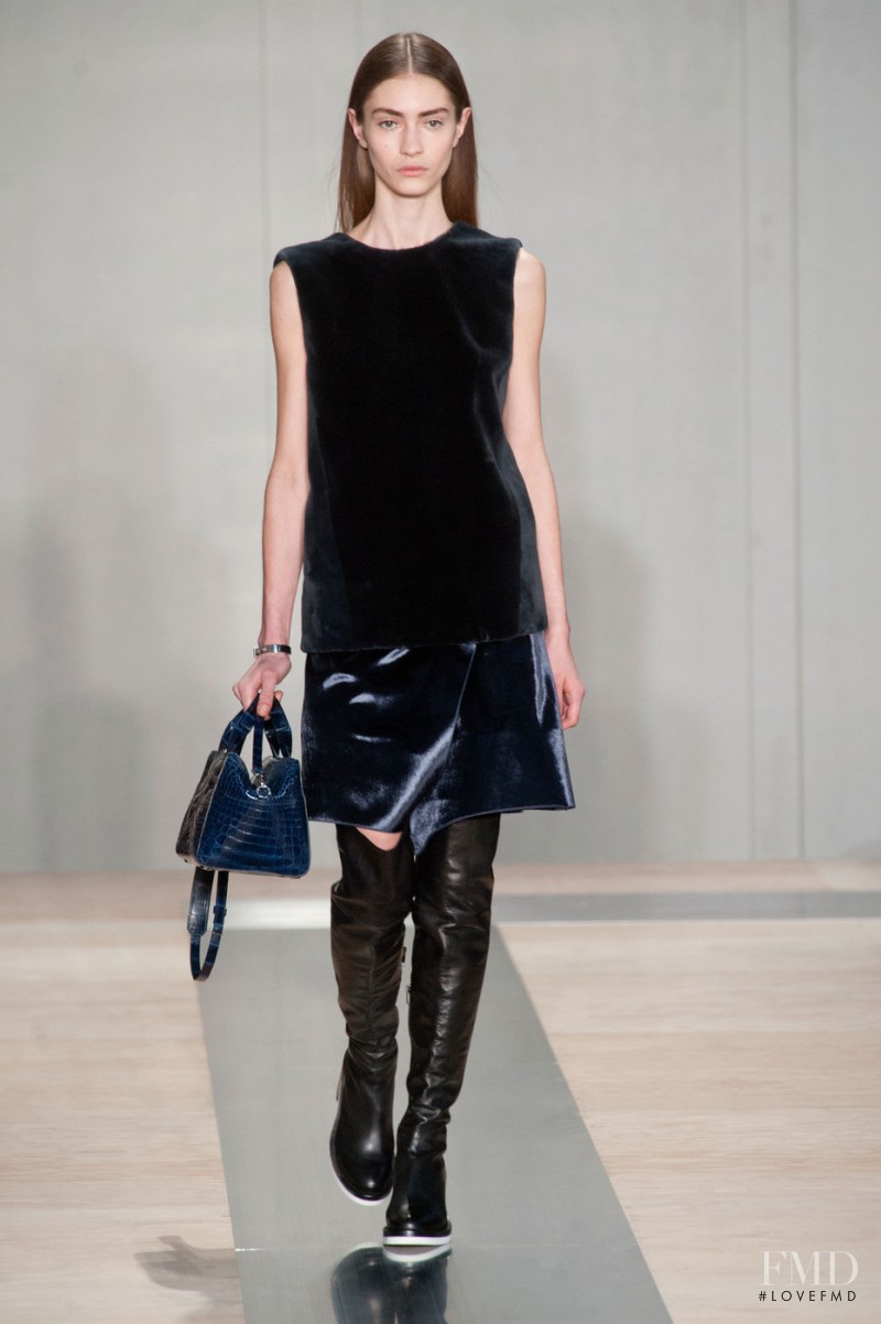 Marine Deleeuw featured in  the Reed Krakoff fashion show for Autumn/Winter 2013