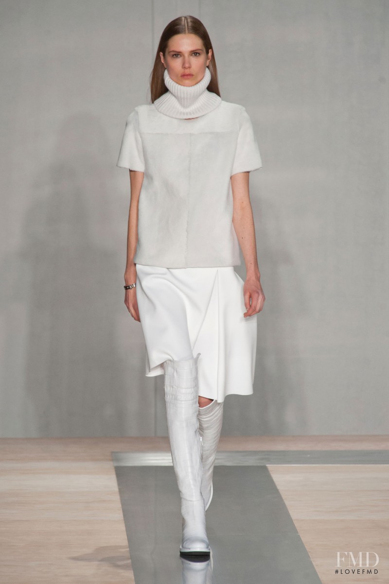 Caroline Brasch Nielsen featured in  the Reed Krakoff fashion show for Autumn/Winter 2013