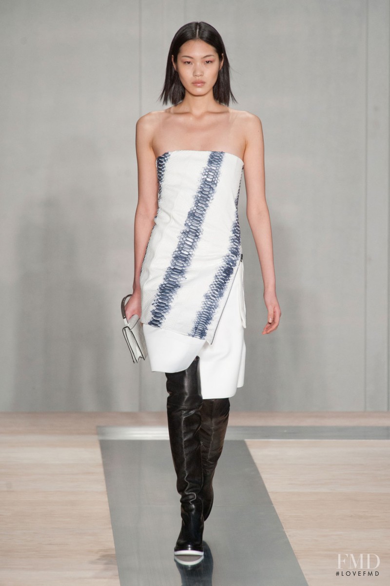 Chiharu Okunugi featured in  the Reed Krakoff fashion show for Autumn/Winter 2013