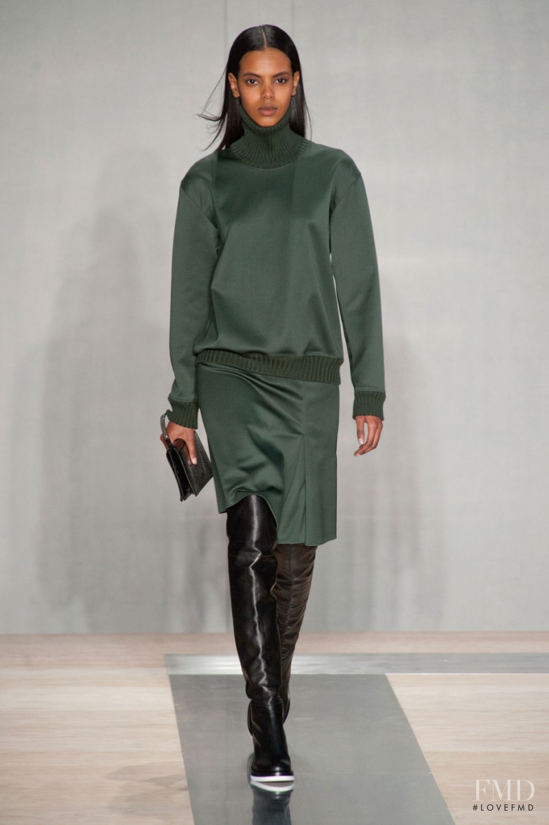 Grace Mahary featured in  the Reed Krakoff fashion show for Autumn/Winter 2013