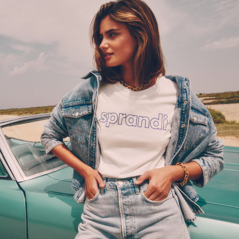 Taylor Hill featured in  the Sprandi advertisement for Autumn/Winter 2021