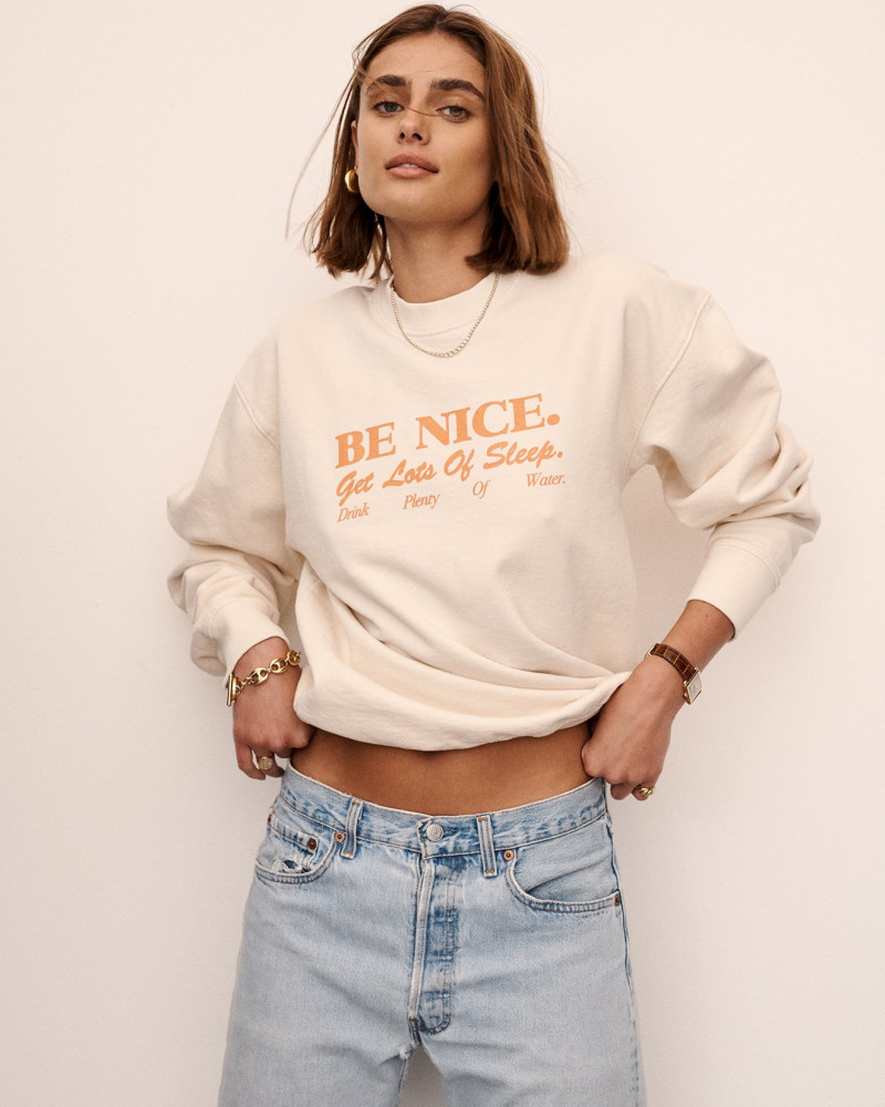 Taylor Hill featured in  the Sporty & Rich catalogue for Spring/Summer 2021
