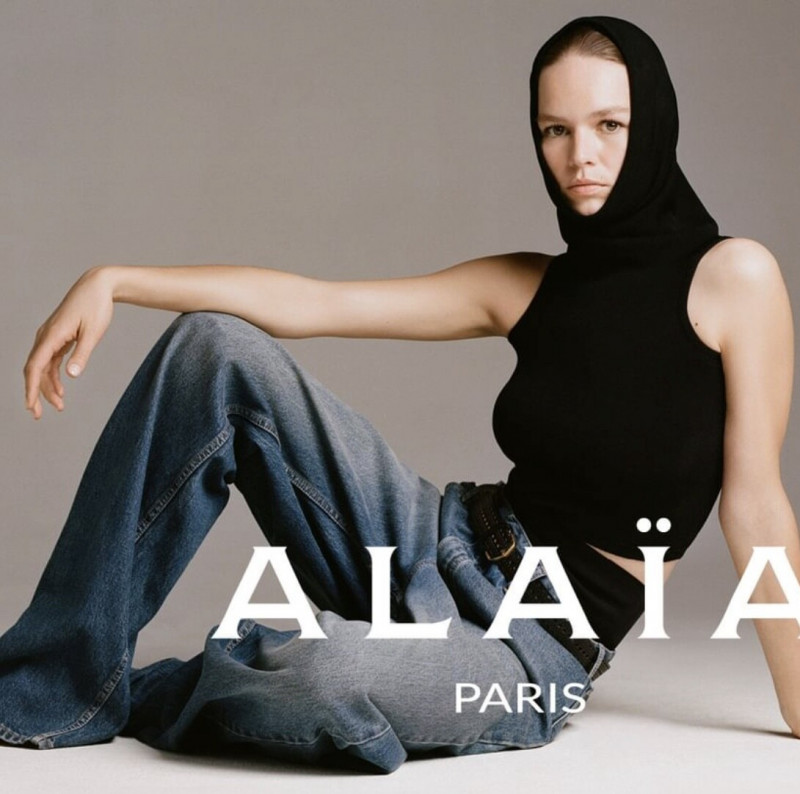 Anna Ewers featured in  the Alaia advertisement for Pre-Fall 2023