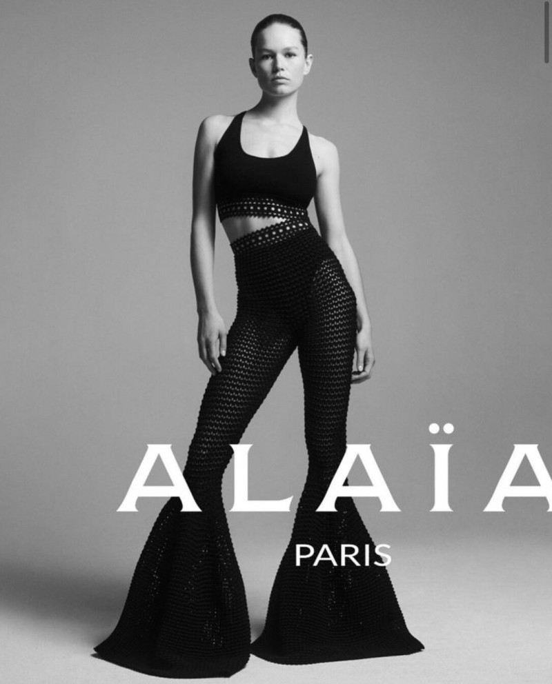 Anna Ewers featured in  the Alaia advertisement for Pre-Fall 2023