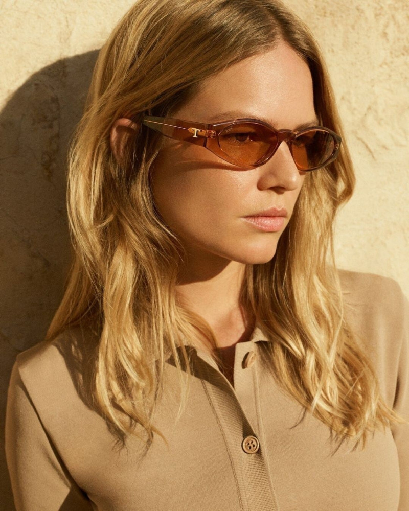 Anna Ewers featured in  the Tod’s Eyewear advertisement for Spring/Summer 2023