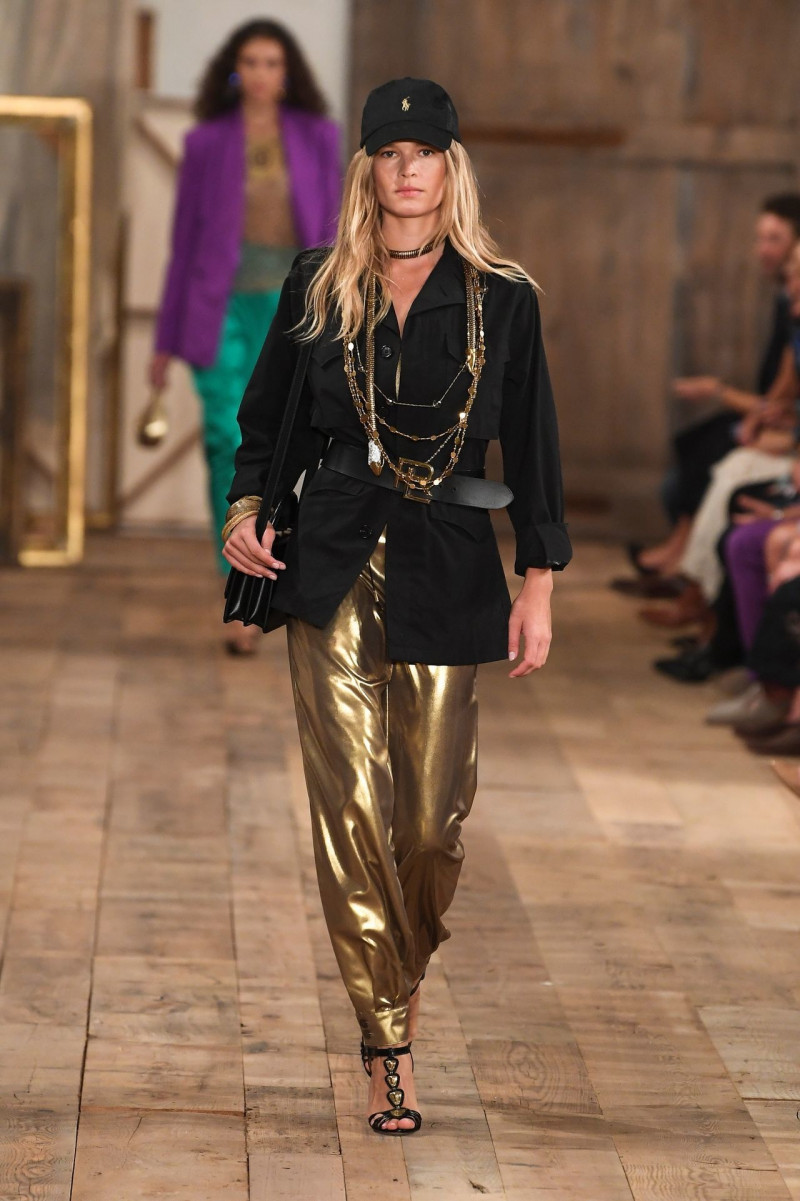 Anna Ewers featured in  the Ralph Lauren fashion show for Spring/Summer 2024