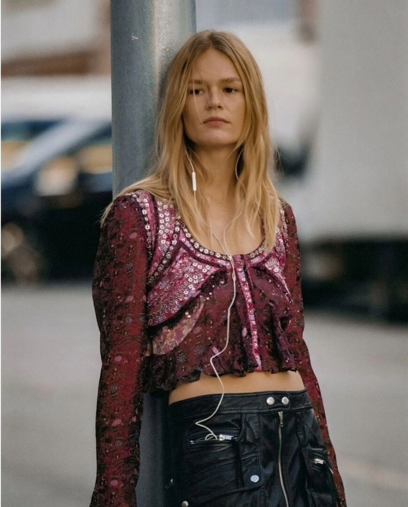 Anna Ewers featured in  the Isabel Marant advertisement for Spring/Summer 2023