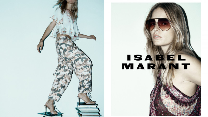 Anna Ewers featured in  the Isabel Marant advertisement for Spring/Summer 2023