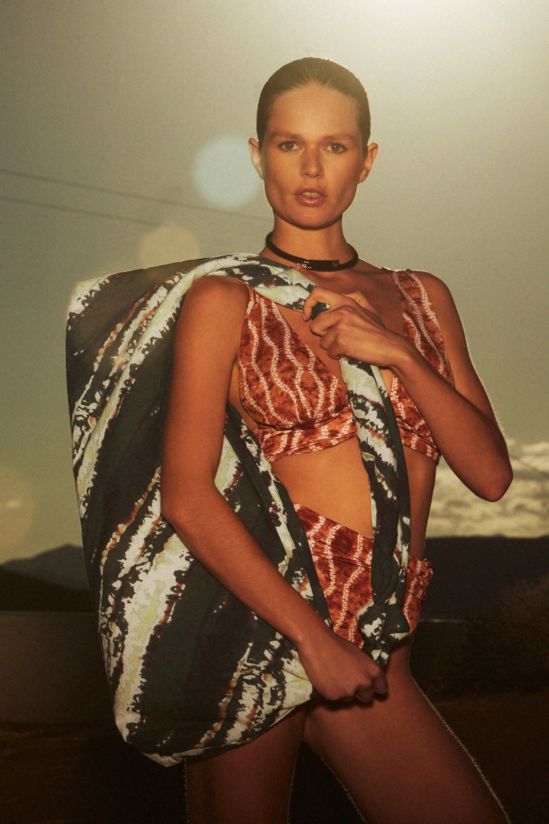 Anna Ewers featured in  the Zara advertisement for Spring/Summer 2023