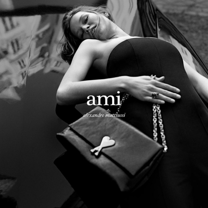 Anna Ewers featured in  the Ami Paris advertisement for Autumn/Winter 2023