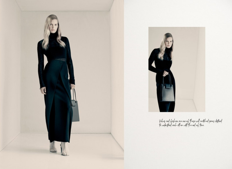 Anna Ewers featured in  the Massimo Dutti The New Icon Pieces  lookbook for Autumn/Winter 2022