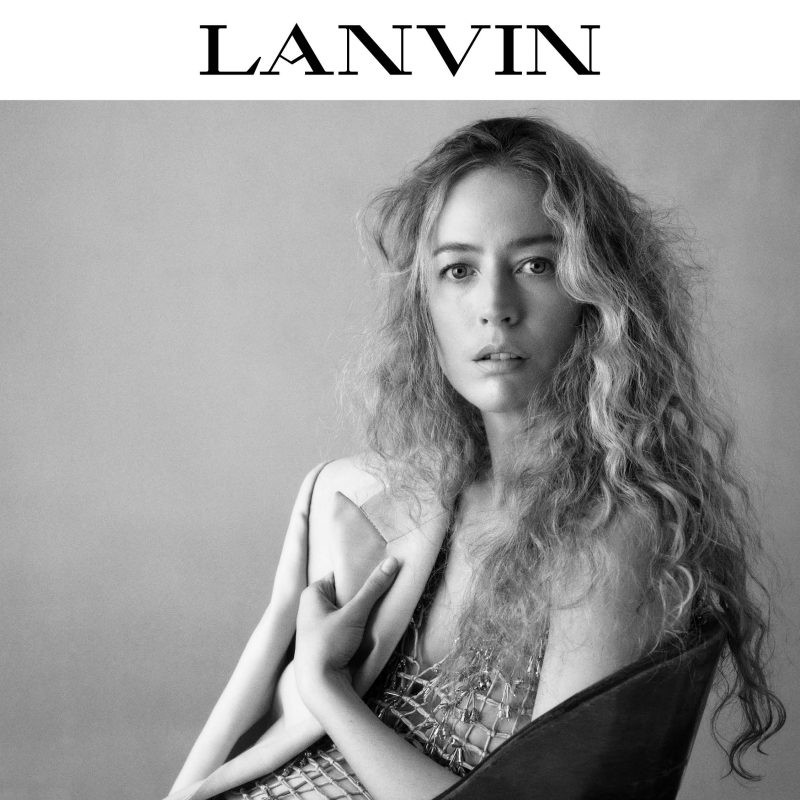 Raquel Zimmermann featured in  the Lanvin advertisement for Resort 2023