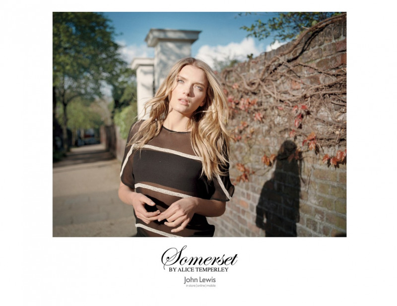 Lily Donaldson featured in  the Alice Temperley Somerset advertisement for Autumn/Winter 2012