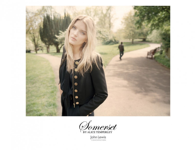 Lily Donaldson featured in  the Alice Temperley Somerset advertisement for Autumn/Winter 2012