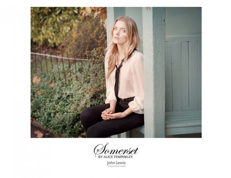 Lily Donaldson featured in  the Alice Temperley Somerset advertisement for Autumn/Winter 2012