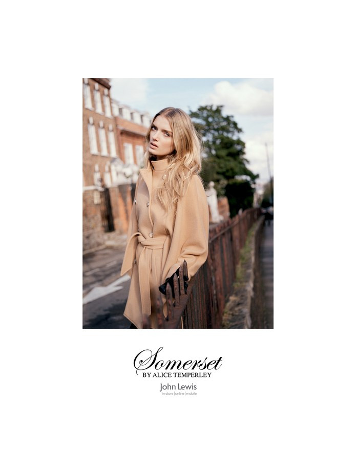 Lily Donaldson featured in  the Alice Temperley Somerset advertisement for Autumn/Winter 2012