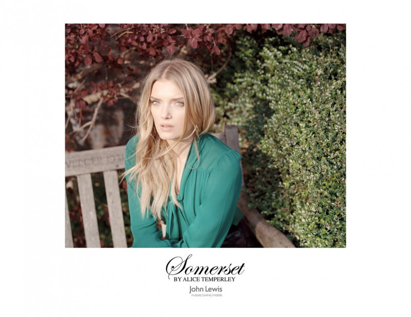 Lily Donaldson featured in  the Alice Temperley Somerset advertisement for Autumn/Winter 2012