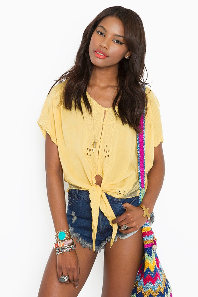 Sharam Diniz featured in  the Nasty Gal catalogue for Spring/Summer 2012