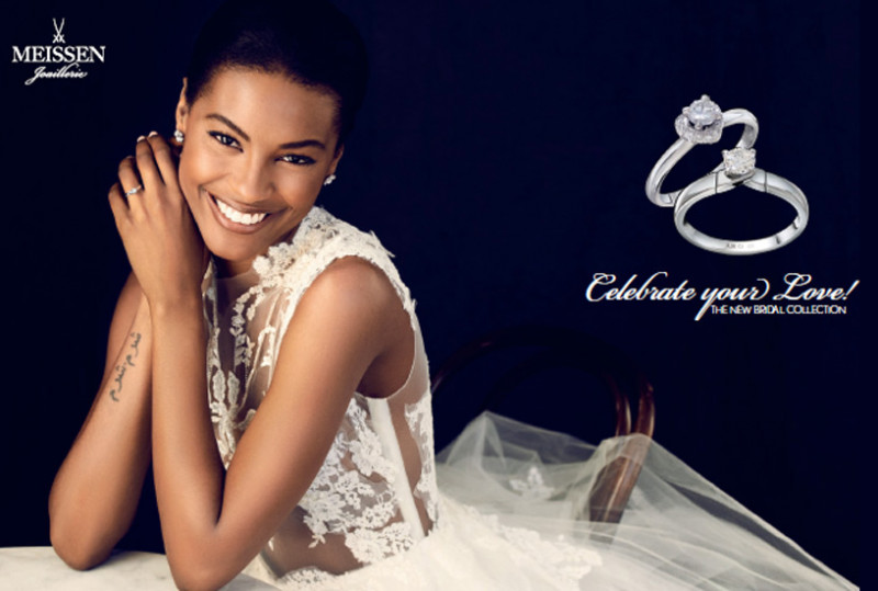 Sharam Diniz featured in  the Meissen advertisement for Spring/Summer 2013