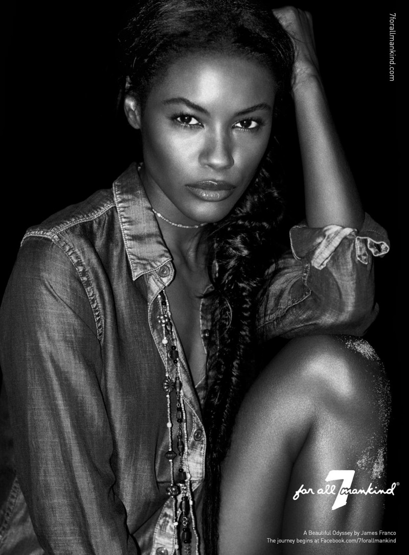 Sharam Diniz featured in  the 7 For All Mankind  A beautiful odyssey advertisement for Autumn/Winter 2012