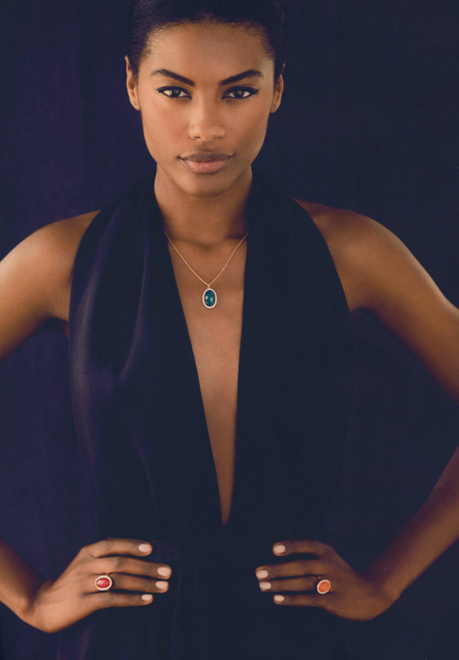 Sharam Diniz featured in  the Meissen advertisement for Autumn/Winter 2014