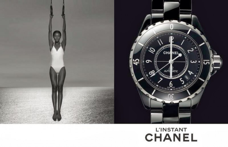 Sharam Diniz featured in  the Chanel Watches L’instant Watch  advertisement for Autumn/Winter 2014