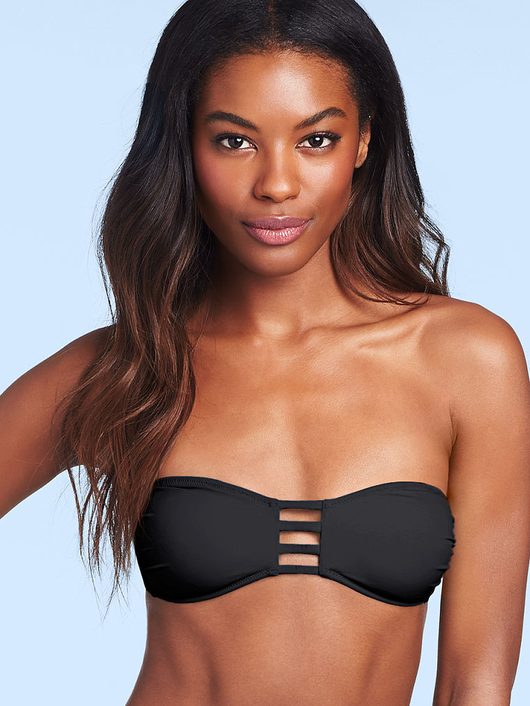 Sharam Diniz featured in  the Victoria\'s Secret Swim catalogue for Spring/Summer 2015