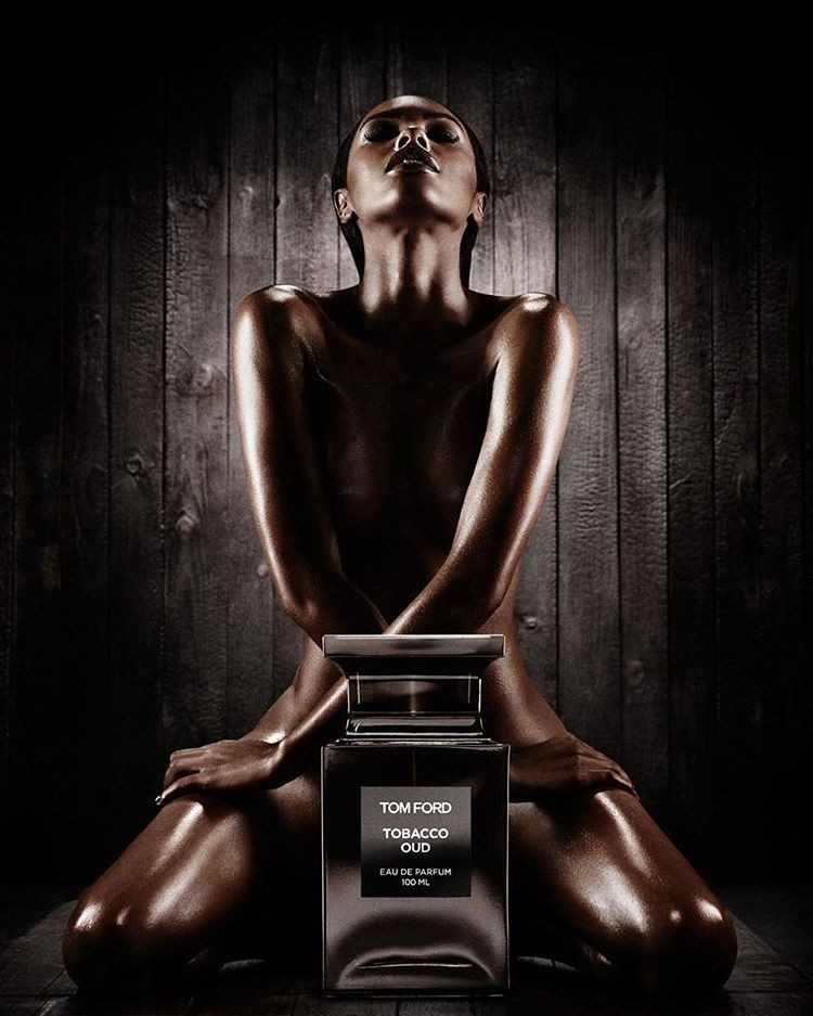 Sharam Diniz featured in  the Tom Ford Beauty \'Tobacco Oud\' Fragrance advertisement for Spring/Summer 2016