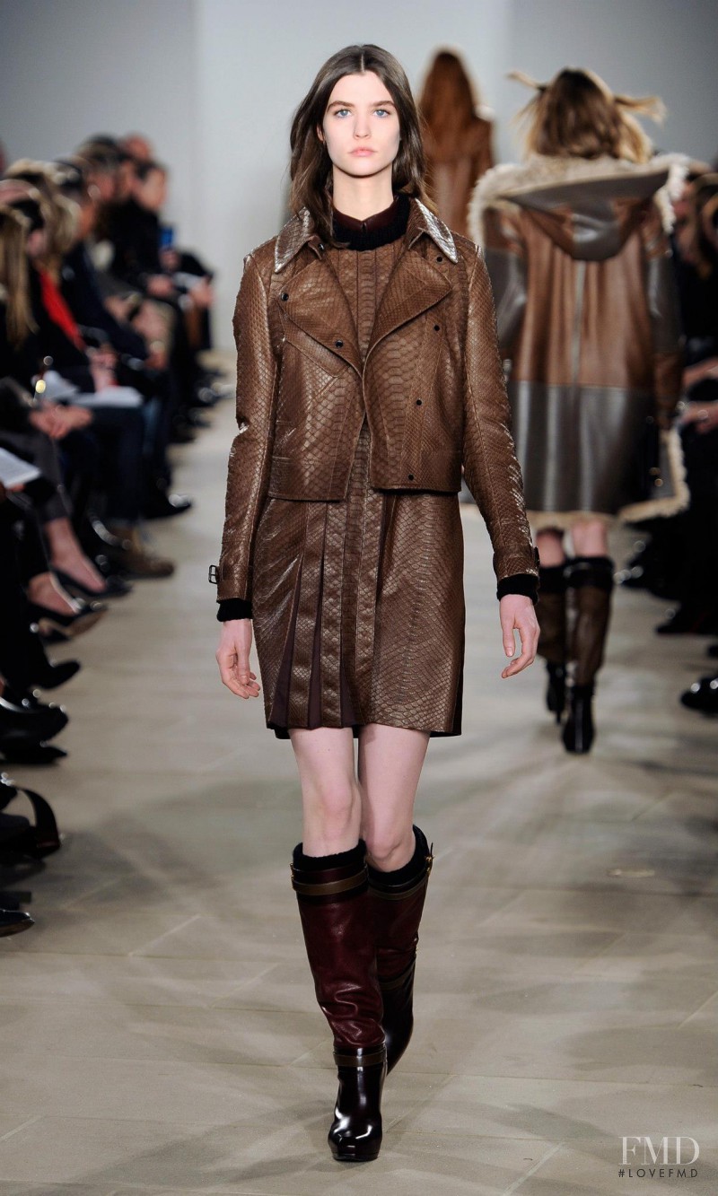 Manon Leloup featured in  the Belstaff fashion show for Autumn/Winter 2013