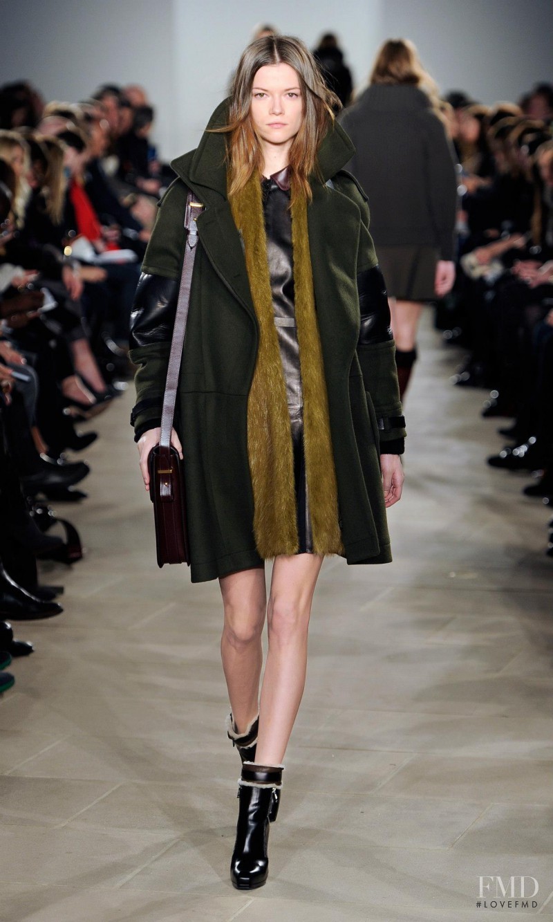 Kasia Struss featured in  the Belstaff fashion show for Autumn/Winter 2013