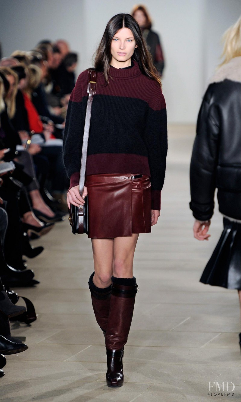 Ava Smith featured in  the Belstaff fashion show for Autumn/Winter 2013