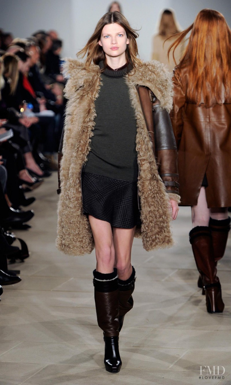 Bette Franke featured in  the Belstaff fashion show for Autumn/Winter 2013