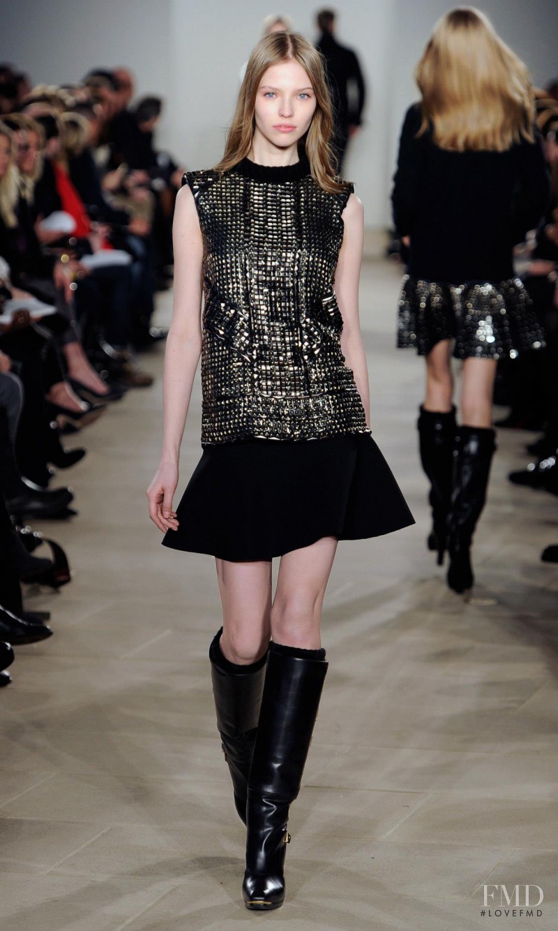 Sasha Luss featured in  the Belstaff fashion show for Autumn/Winter 2013