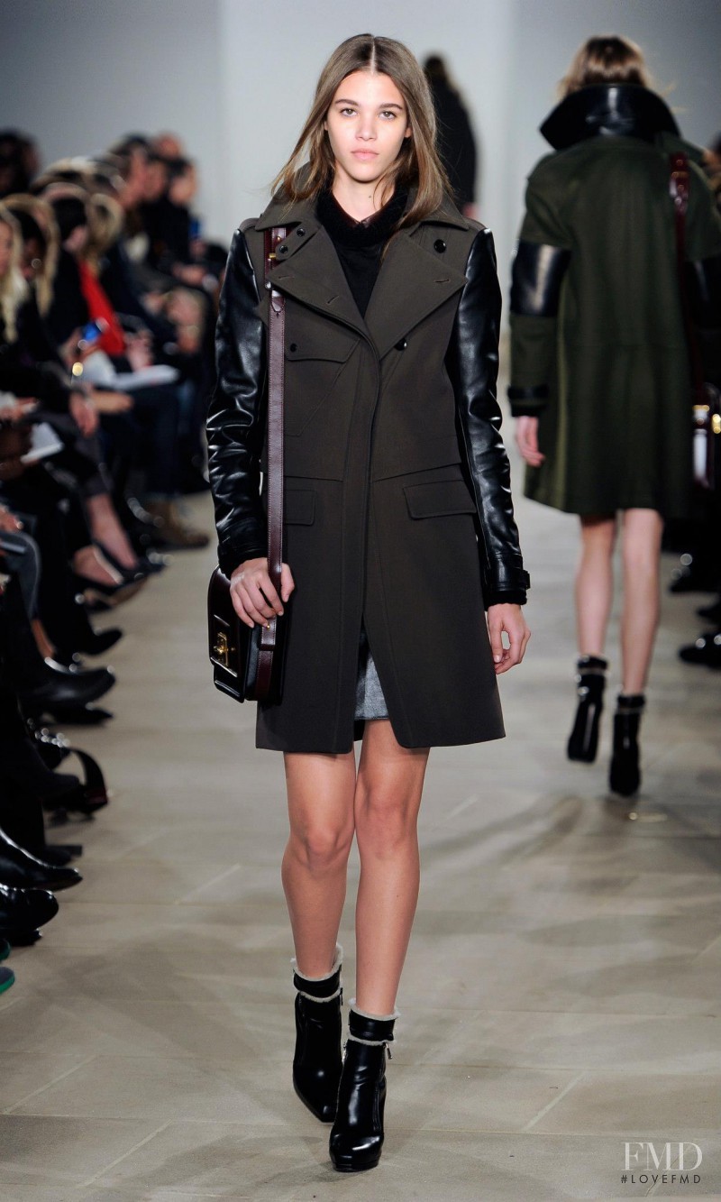 Pauline Hoarau featured in  the Belstaff fashion show for Autumn/Winter 2013