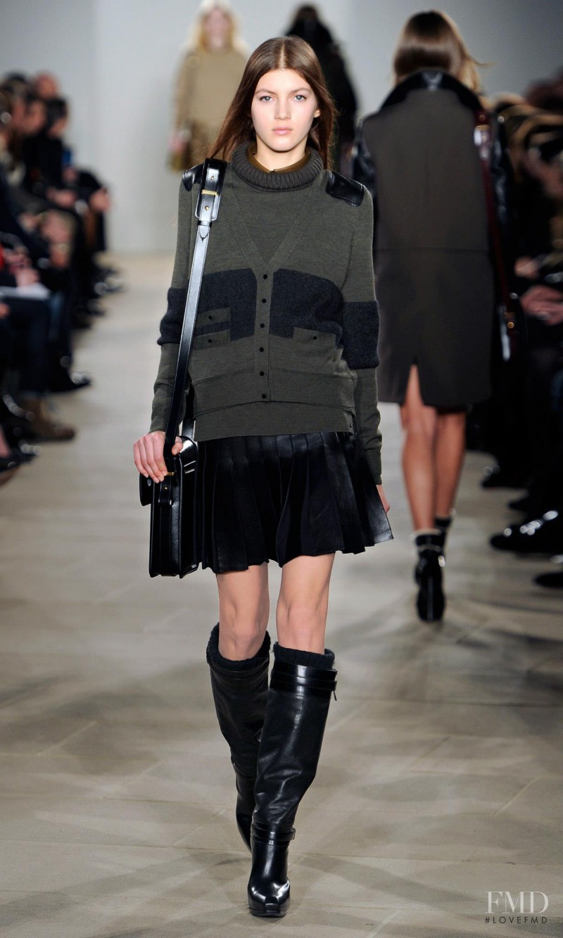 Valery Kaufman featured in  the Belstaff fashion show for Autumn/Winter 2013
