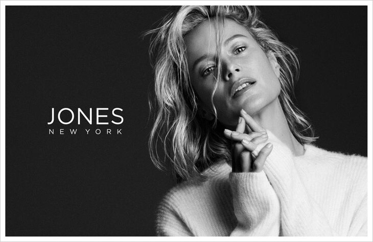 Carolyn Murphy featured in  the Jones New York advertisement for Autumn/Winter 2019