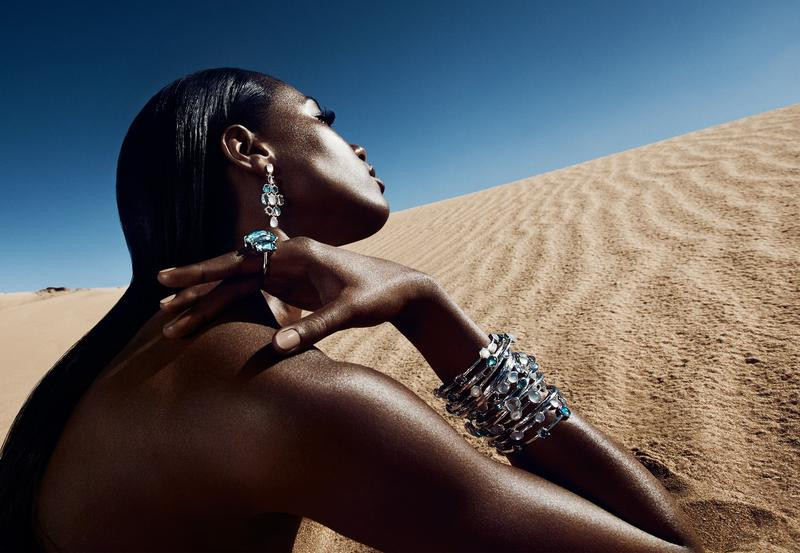 Sharam Diniz featured in  the Ippolita advertisement for Spring/Summer 2016
